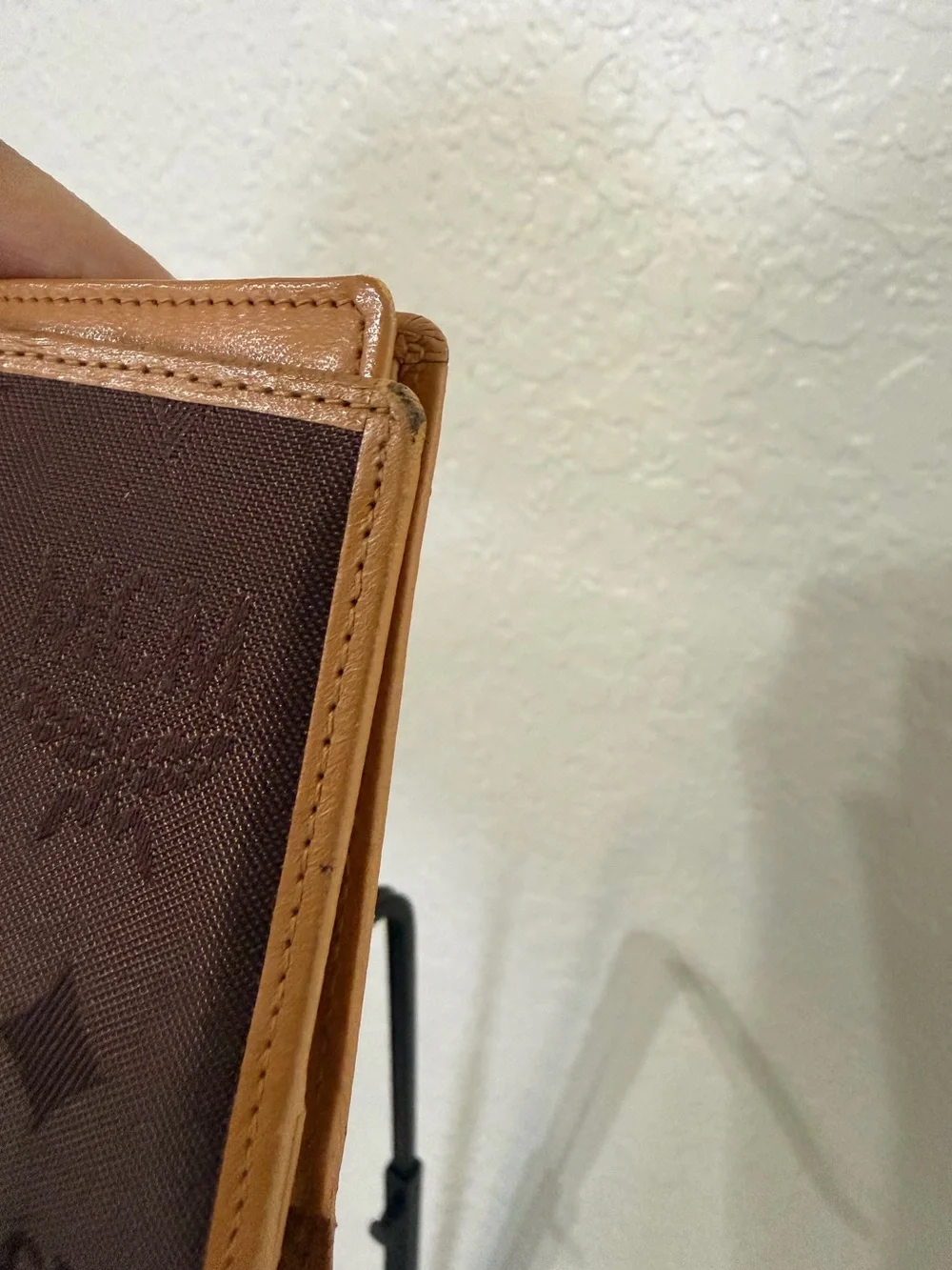 MCM Dark Brown Logo-Print Wallet